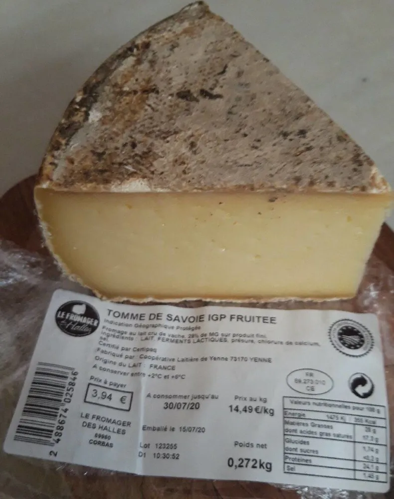 TOMME DE SAVOIE IGP FRUITEE
