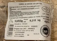 Tomme de savoie igp fruitee