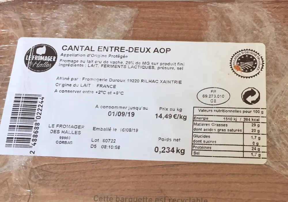 CANTAL ENTRE-DEUX AOP. Le Fromager des Halles