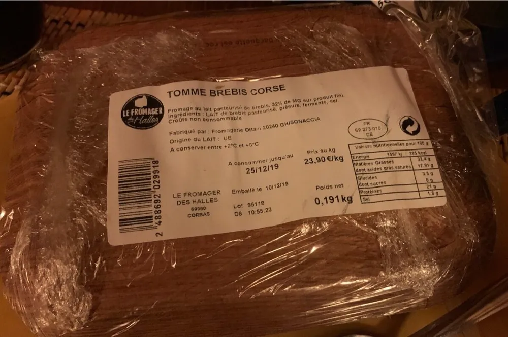 Tomme brebis corse