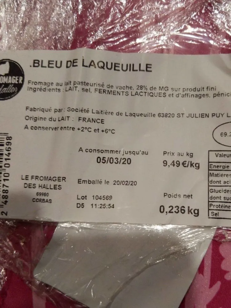Bleu de laqueuille