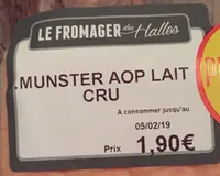 Munster Lait Cru AOP