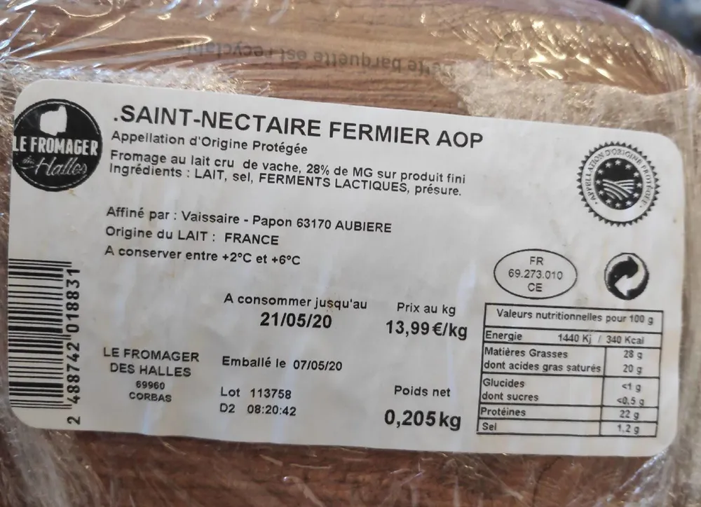 St Nectaire Fermier AOP