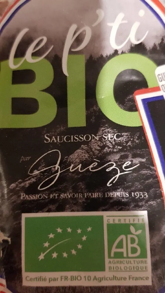 Saucisson sec le ptit bio