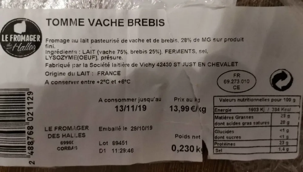 Tomme vache brebis