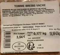 Tomme Brebis Vache