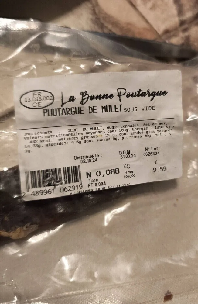 Poutargue de mulet