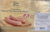 2 saucisses veau d’Aveyron et du Segala