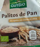 Palitos de pan de espelta