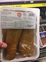 4 portions au poisson pané