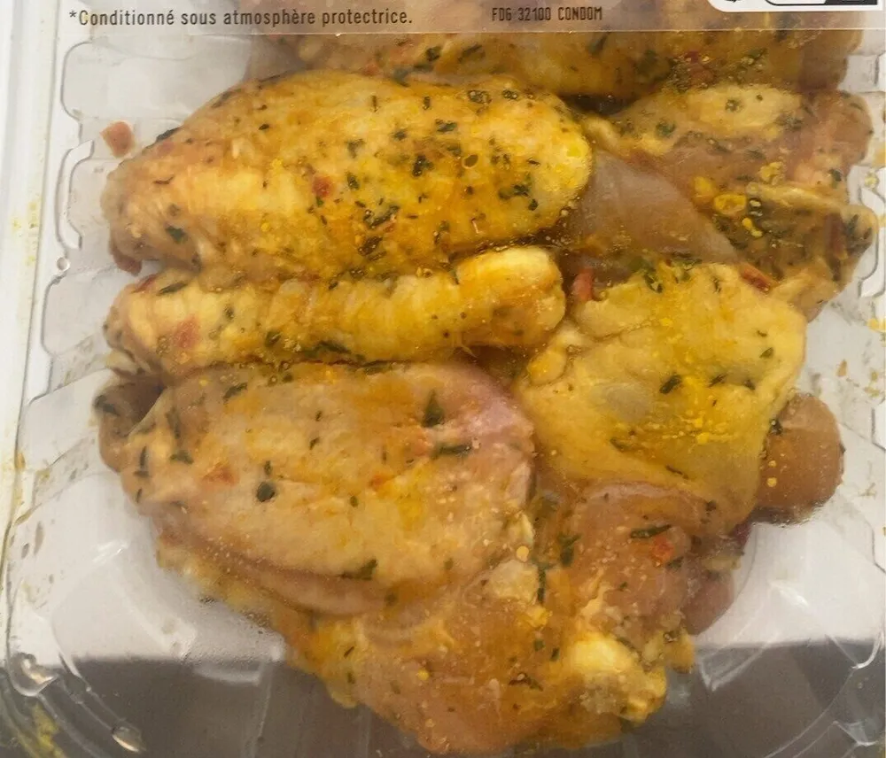 Ailes de poulet thym/citron