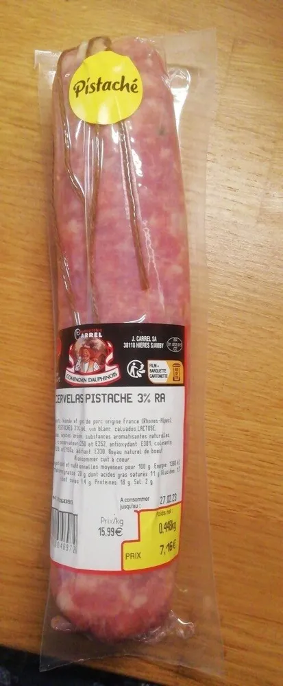 Cervelas pistache