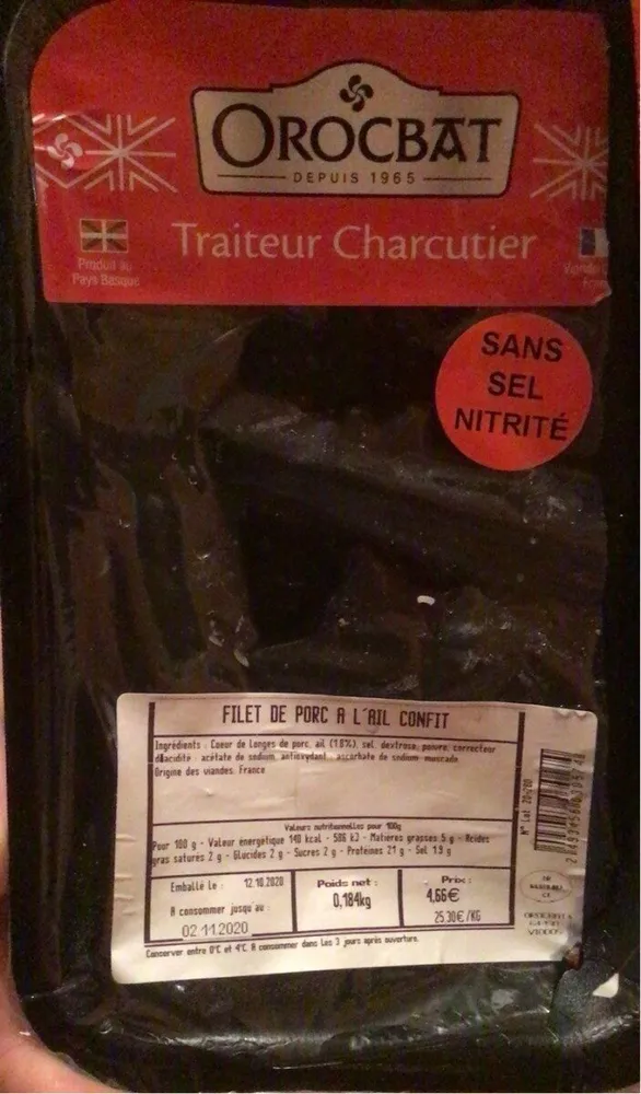 Filet de porc a l ail confit