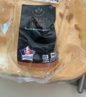 Poulet entier cuit fumé au bous de hêtre