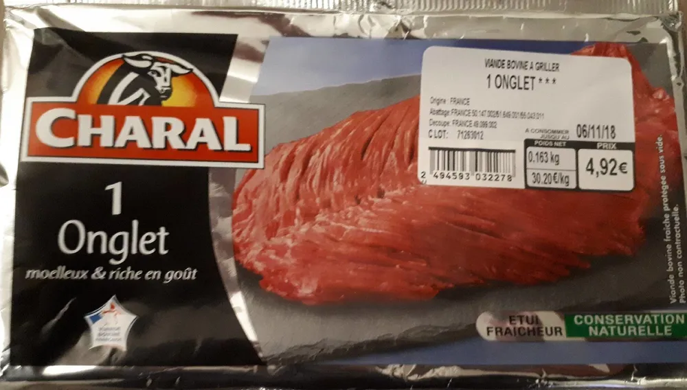 onglet charal