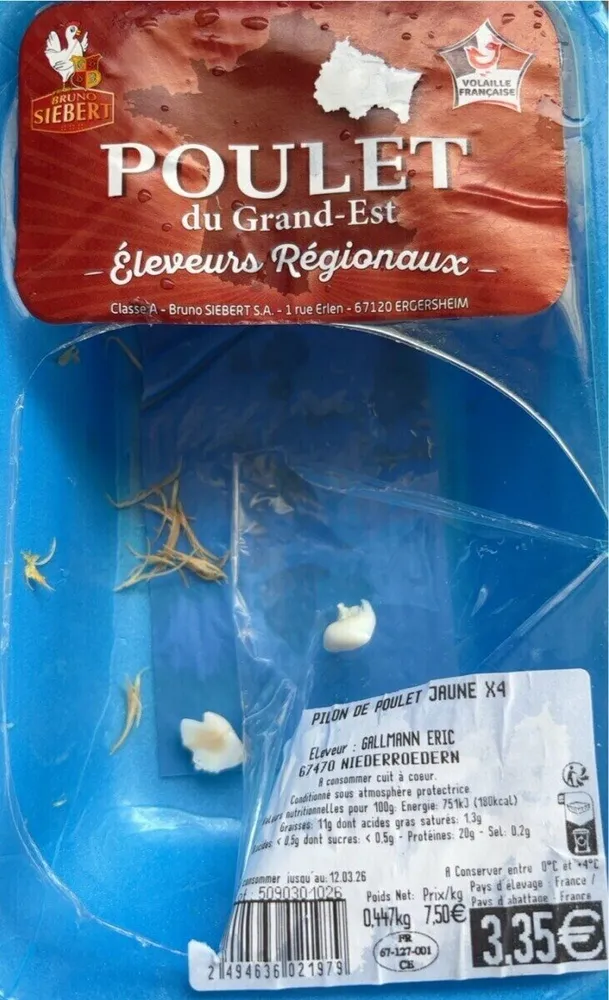 Poulet du grand Est éleveurs régionaux