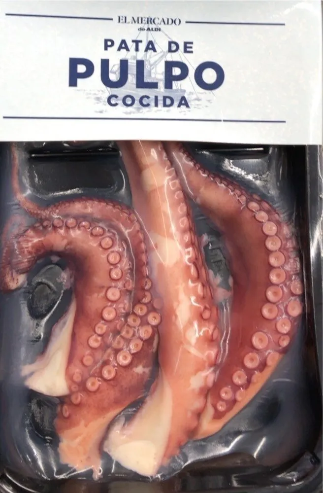Pata de pulpo cocida