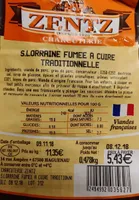 S. lorraine fumée a cuire traditionnelle