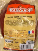 Noix de jambon de porc salee fumee