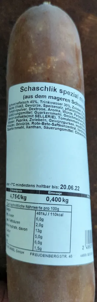 Schaschlik spezial mit Sauce