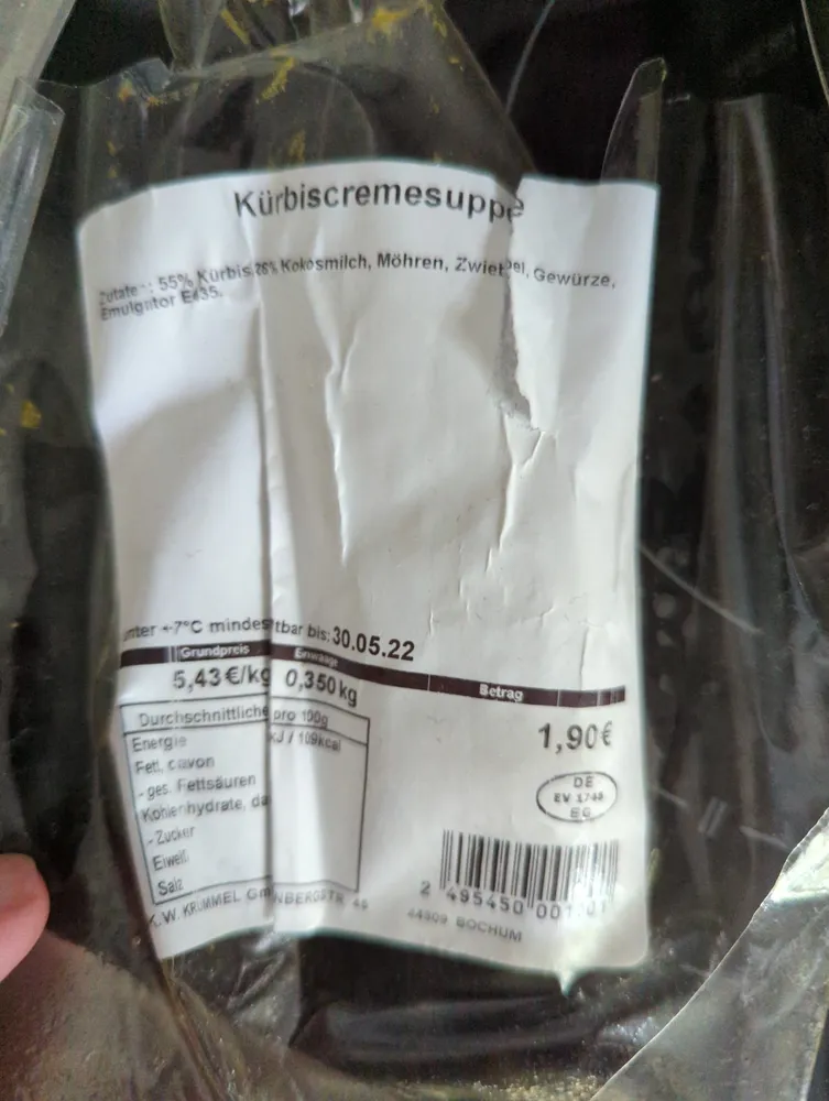 Kürbiscremesuppe