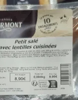 Petit salé avec lentilles cuisinées