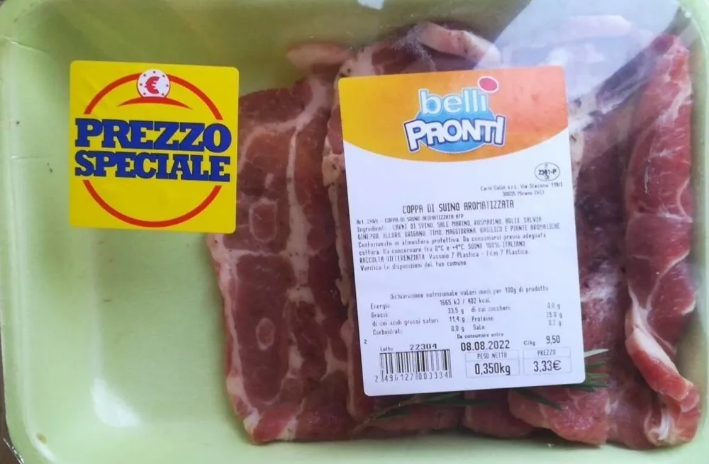 Coppa di suino aromatizzata
