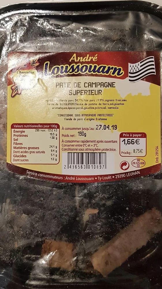 Pâte de campagne superieur