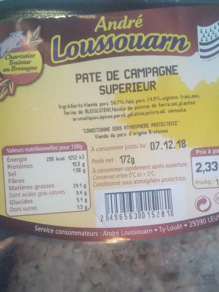 Pâté de campagne supérieur
