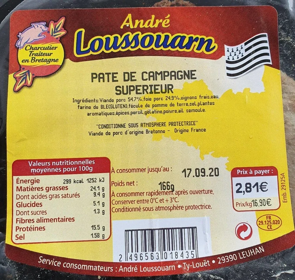 Pâté de campagne supérieure