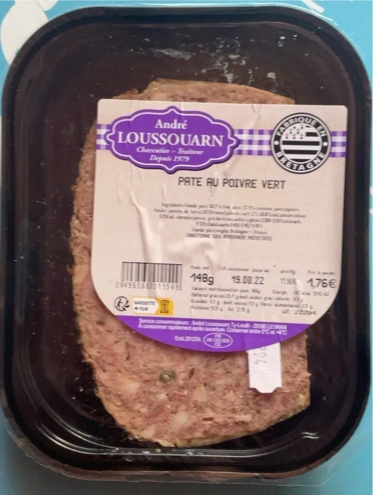 Paté au poivre vert