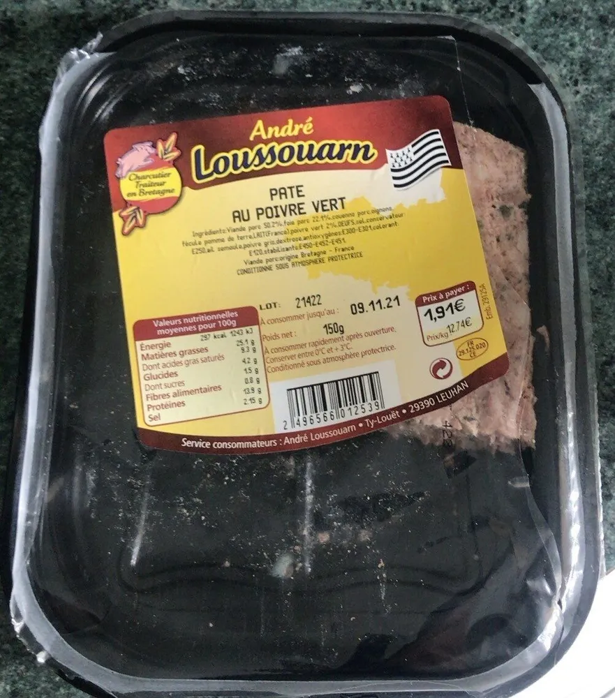 Paté au poivre vert