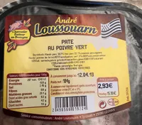 Pate au poivre vert