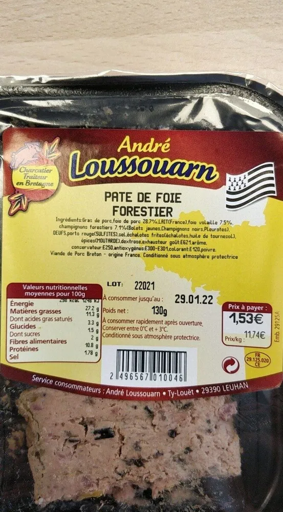 Pâte de foie Forestier