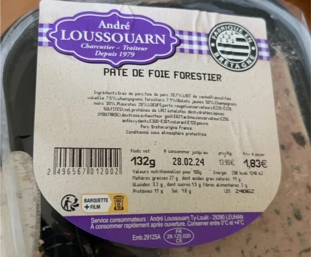 Pate de foie forestier