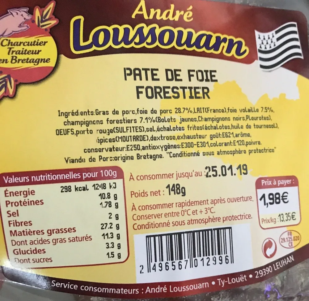 Paté de foie forestier