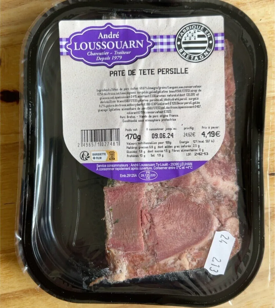 Pâté de Tête persillé