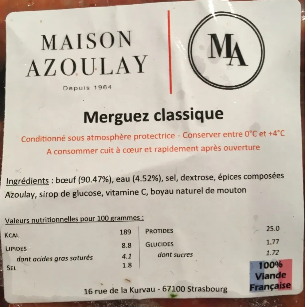Merguez classique