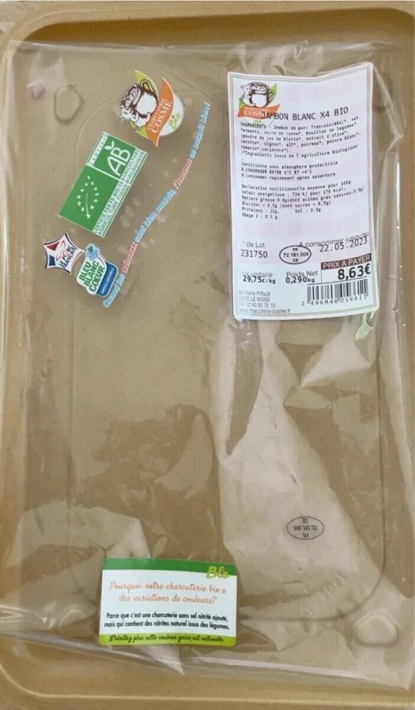 Jambon blanc bio