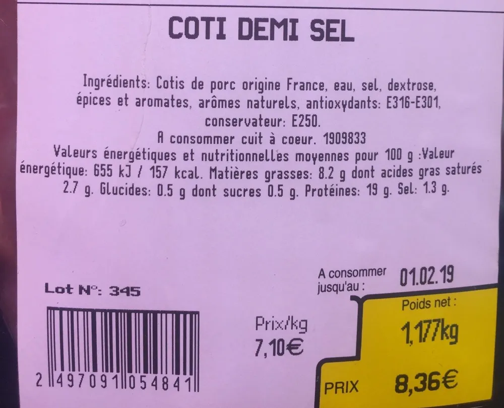 Cotti demi-sel