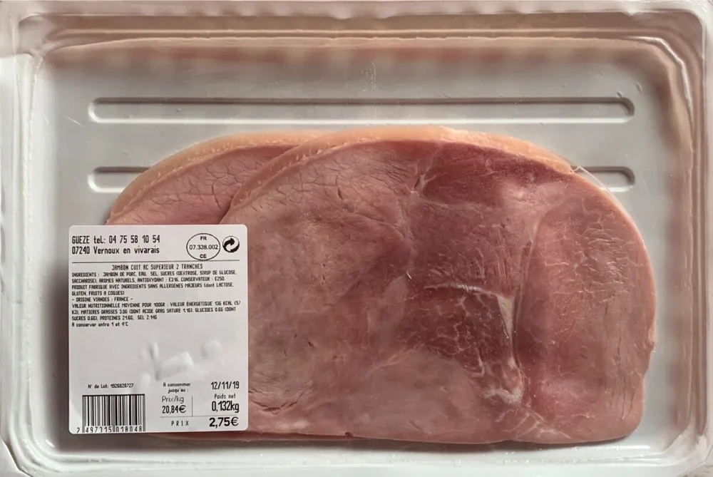 Jambon cuit AC supérieur