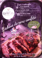 Echine porc confite
