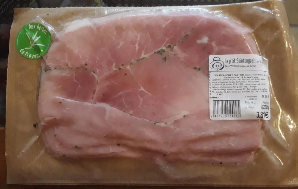 Jambon cuit sup dd (aux herbes de provence)