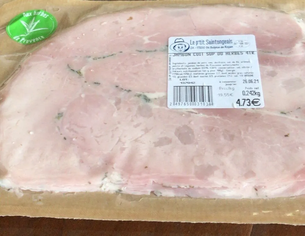 Jambon cuit aux herbes
