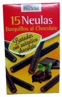Neulas barquillos al chocolate