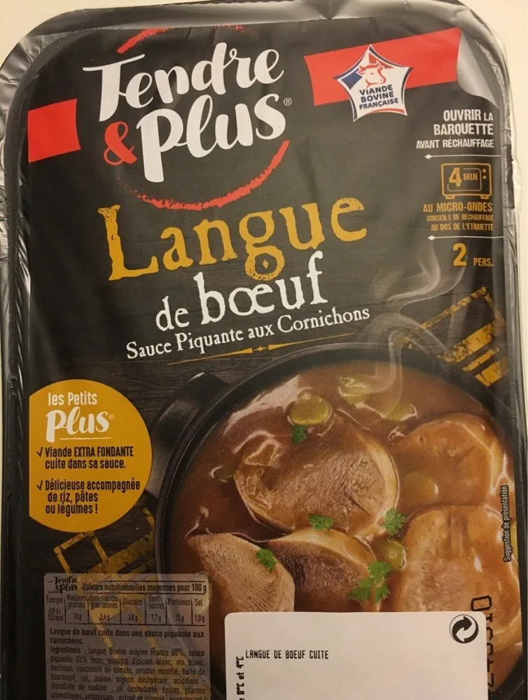 Langue de boeuf - Sauce piquante aux cornichons