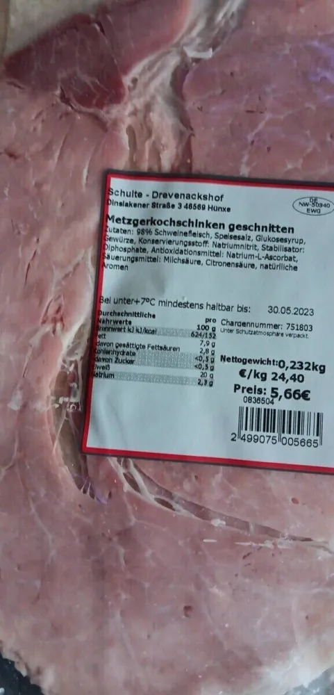 Metzgerkochschinken