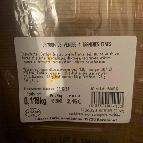Jambon de Vendée