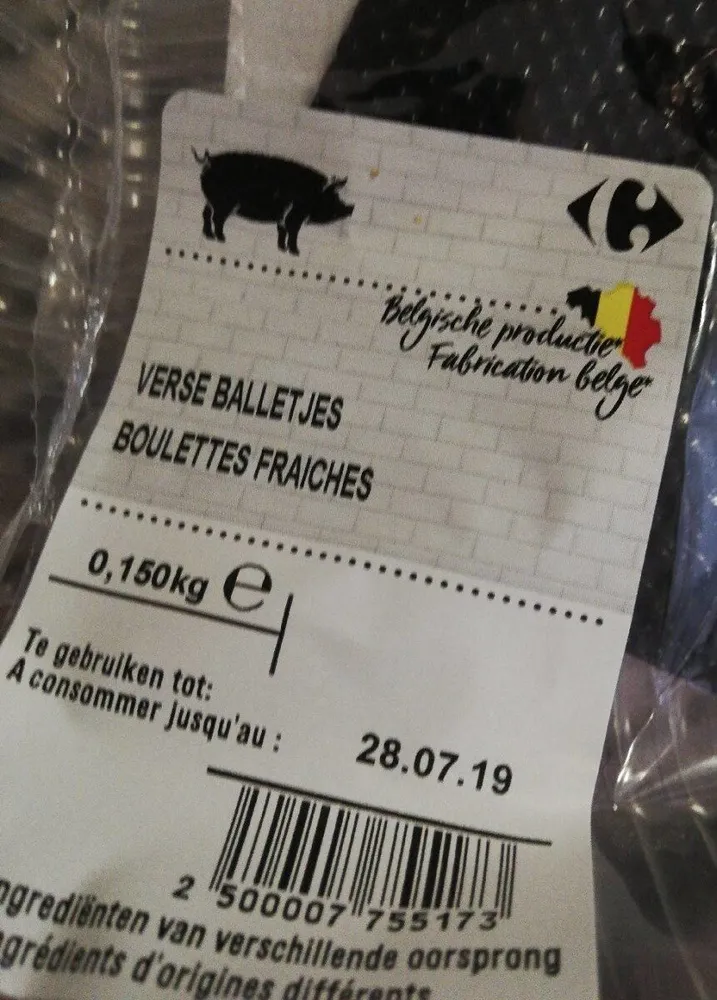 Boulettes fraîches