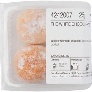Mini beignet chocolat blanc